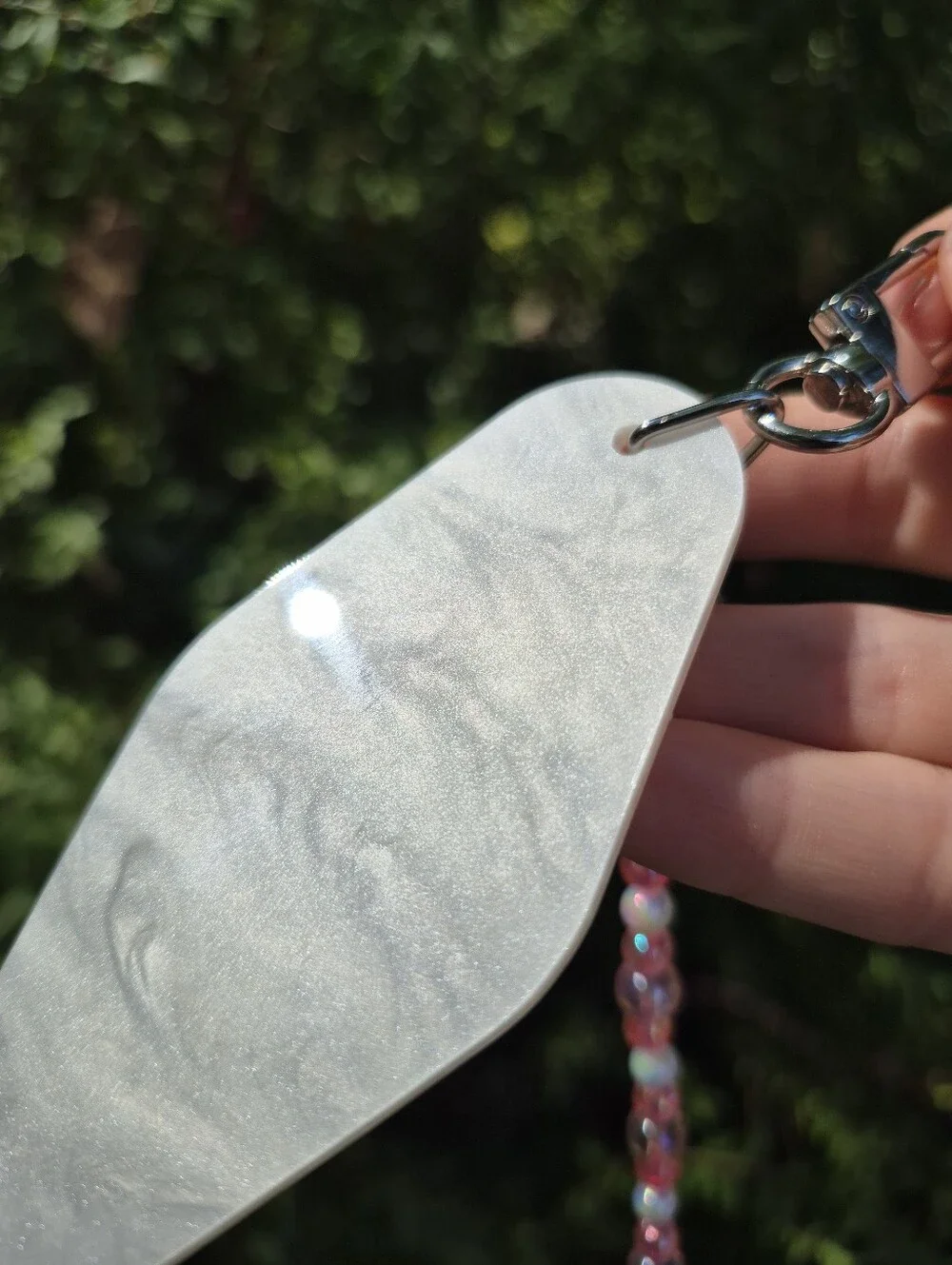 Handmade pearl white